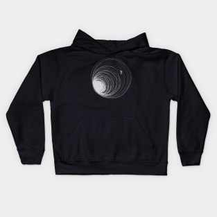 Black Hole Astronaut Lost in Space by Tobe Fonseca Kids Hoodie